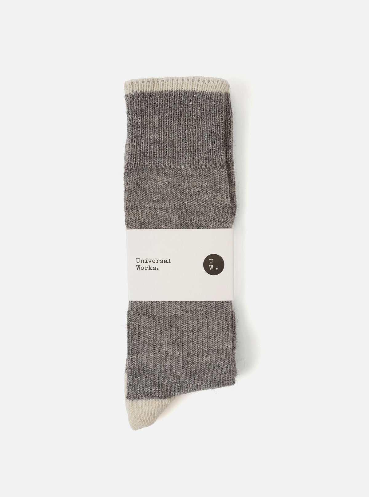 Grey Marl Alpaca Wool Alpaca Sock