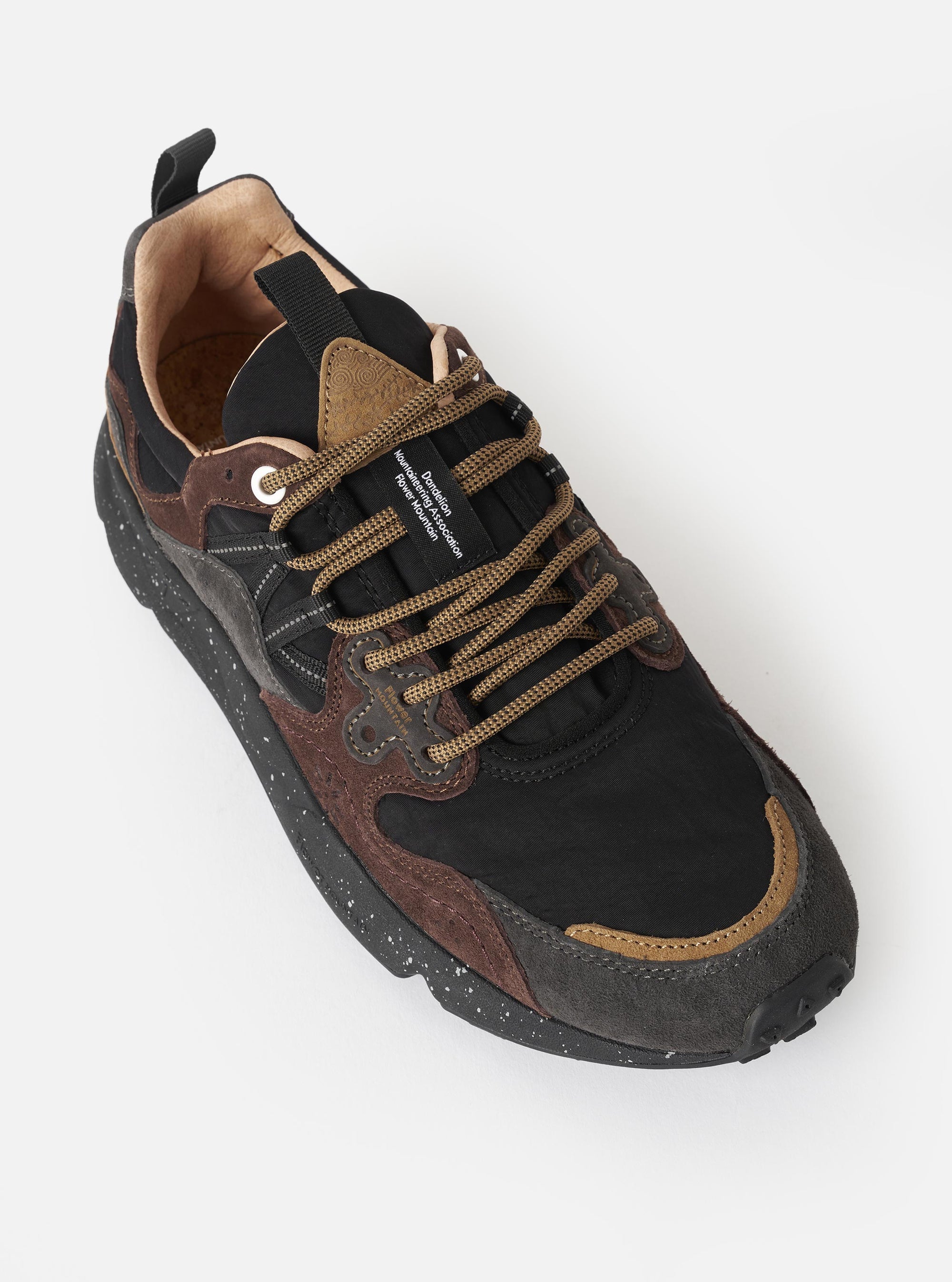 Flower Mountain Dark Grey/Black/Dark Brown Suede/Nylon Yamano 3 Man