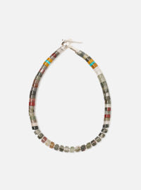 Mikia African Bloodstone Silver Heishi Bracelet