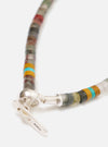 Mikia African Bloodstone Silver Heishi Bracelet