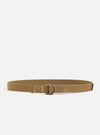 Dark Sand Canvas O Ring Belt