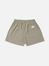 The Green Tiny Check Boxer Short, laid flat on a white background. The shorts are a loose fit with an elastic waistband and a small back pocket.