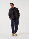 Dark Navy/Brown Night Leopard Cardigan