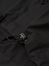 The Black Recycled Polytech Z Tech Overshirt is shown from the back as a flat lay against a plain white background. The image highlights the clean, simple construction of the garment's rear panel and the smooth, technical finish of the black recycled polytech fabric.
