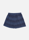 Navy O/D Crepe Check Boxer Short