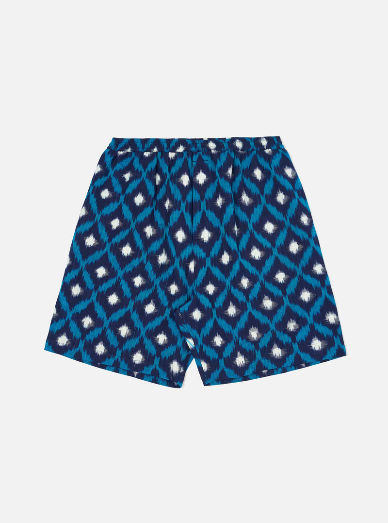 Indigo Diamond Ikat Pyjama Short