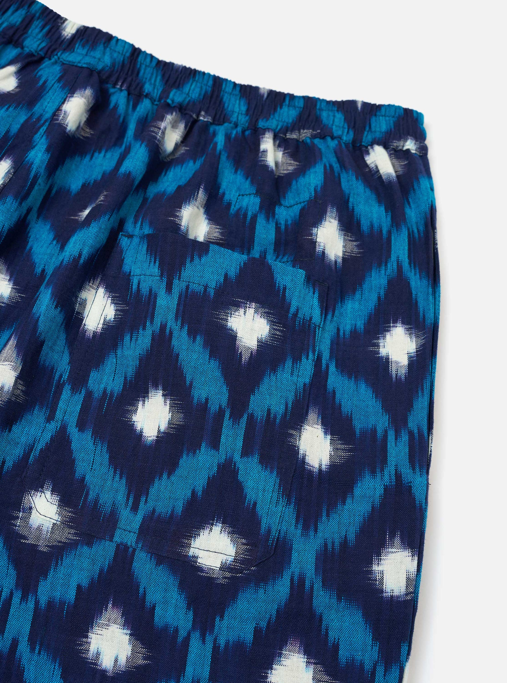 Indigo Diamond Ikat Pyjama Short