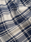 Navy Textured Plaid Boxer Short