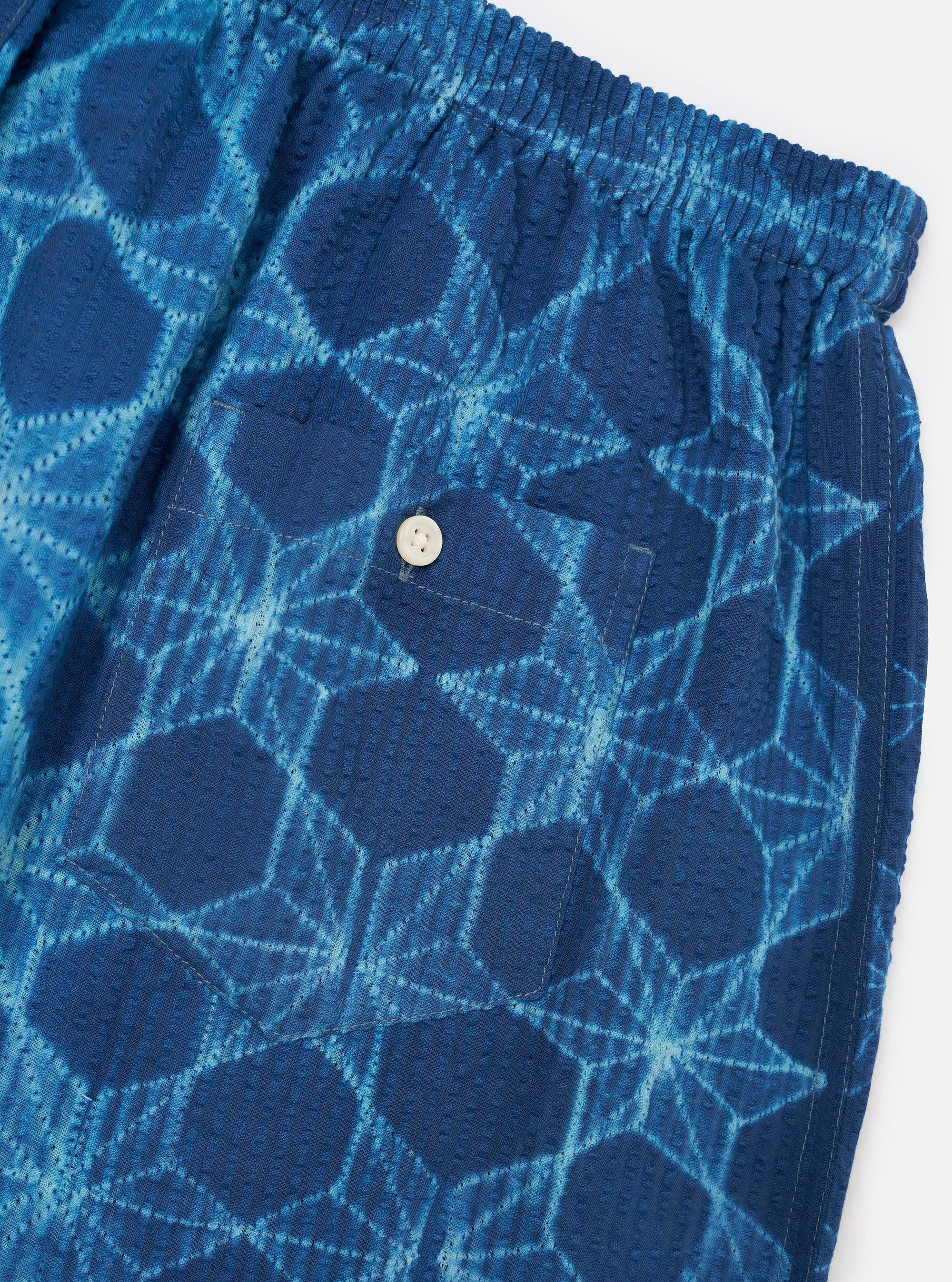 Indigo Needle Tie N Dye Boxer Short