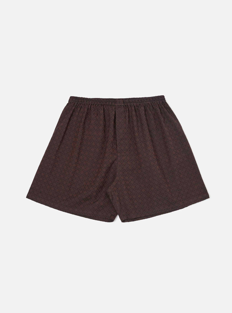 Brown Diamond Dobby Boxer Short