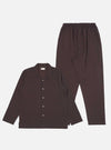 Brown Diamond Dobby Pyjama Set