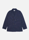 Navy Peached Poplin Manor Jacket