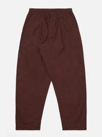 Brown Peached Poplin Oxford Pant