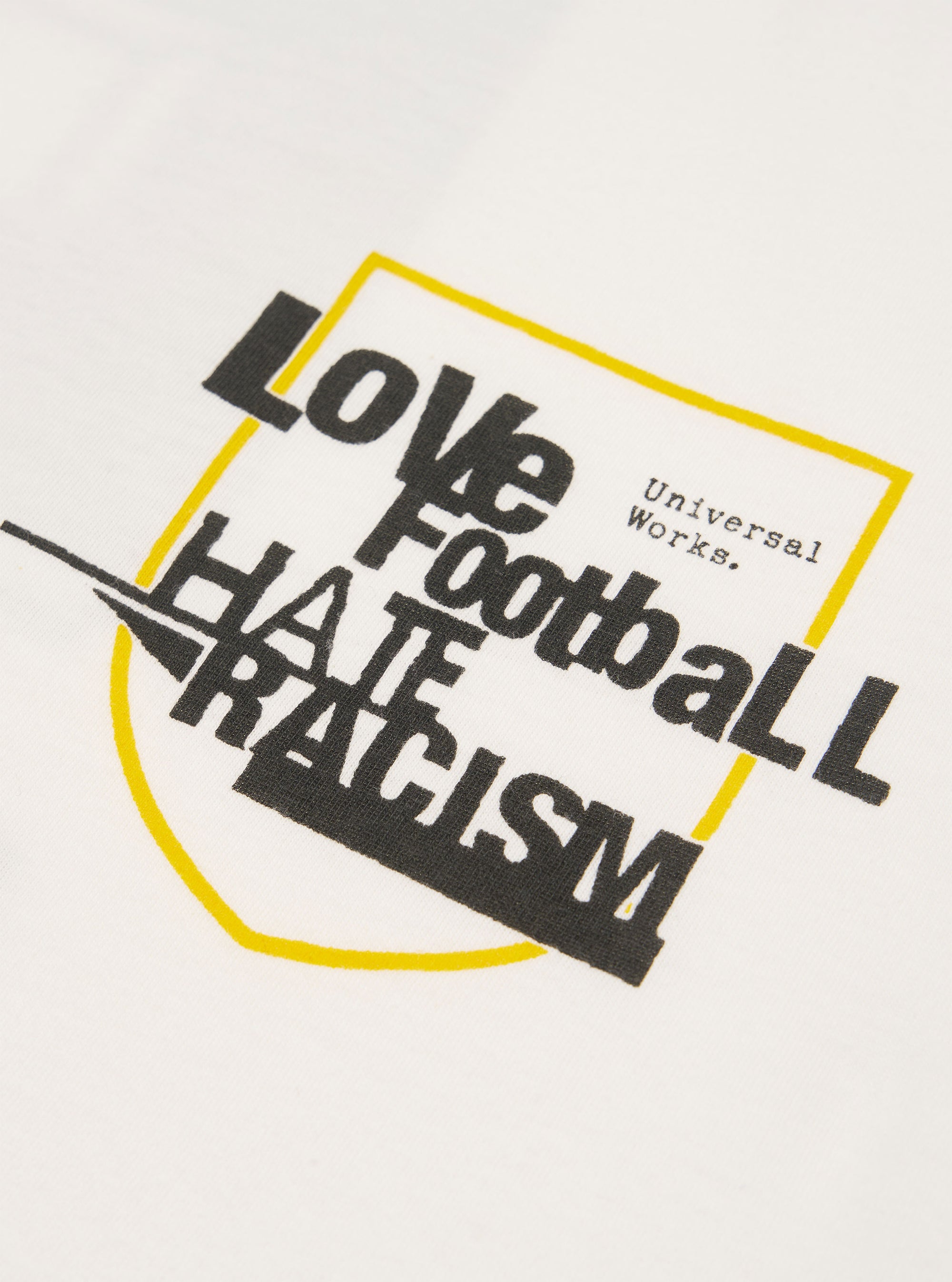 White Single Jersey Charity Football Tee