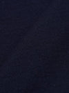 A close-up swatch image of the Navy Merino Fine Knit Knit Tee displays the detailed texture of the dark blue fabric. The fine-gauge knit pattern is the prominent feature of the image. No model or mannequin is present.