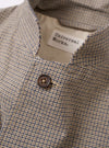 The Multi Lucas Cotton Mix Two Button Jacket is shown from the back as a flat lay against a plain white background. The jacket features an all-over multi-colored check pattern. The image highlights the clean construction of the rear panel, the set-in sleeves, and the straight hem.