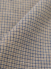 A close-up swatch image of the Multi Lucas Cotton Mix Military Chino fabric features a multi-colored check pattern. The textile detail highlights the weave and the varied colors within the check design.