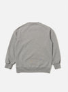 The Grey Marl Recycled Cotton Blend Jersey Loose Sweatshirt is shown from the back as a flat lay against a plain white background. The image highlights the sweatshirt's relaxed, oversized fit, dropped shoulders, and the textured grey marl finish of the recycled cotton blend fabric. Ribbed detailing is visible at the collar, cuffs, and hem.