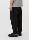Black Merida Seersucker Pleated Track Pant