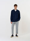 Indigo Recycled Herringbone Attendant Shirt