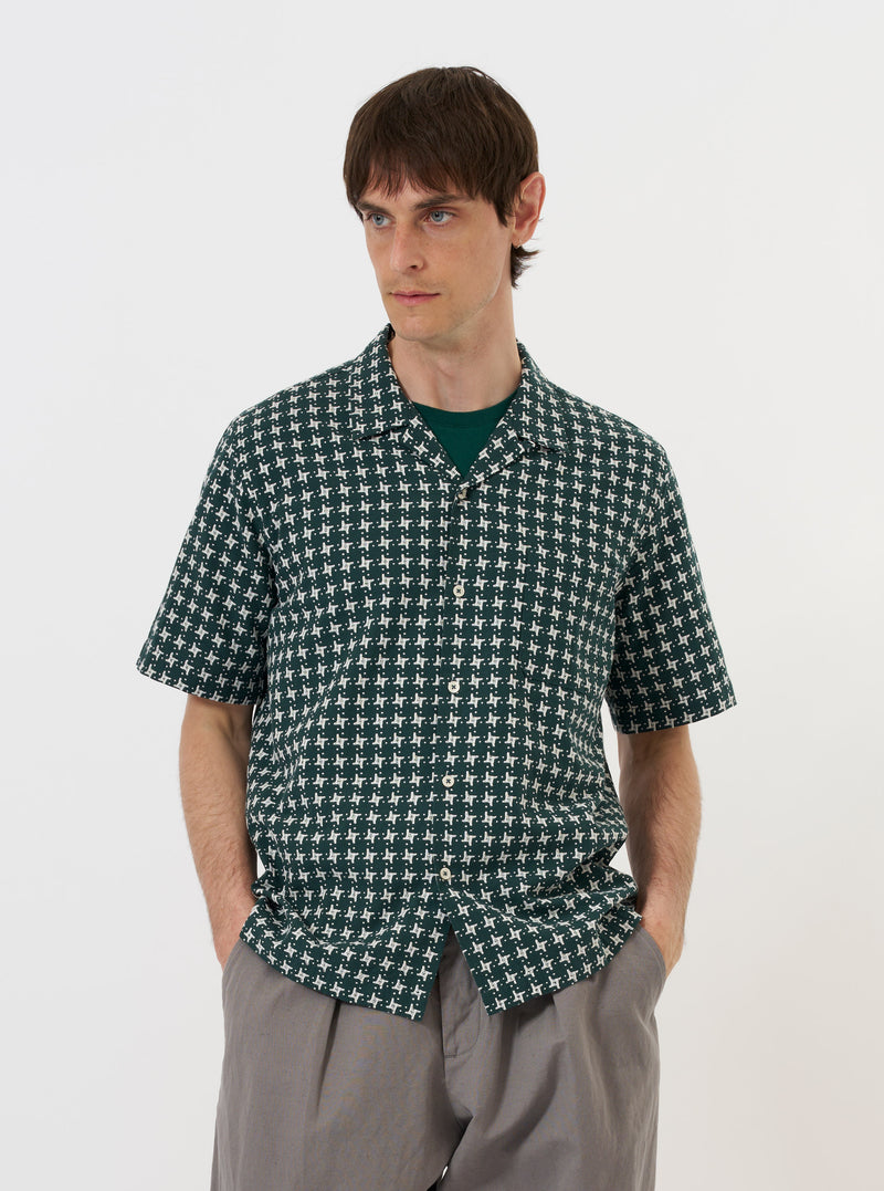 Green/White Rhodes 8 Cotton Road Shirt