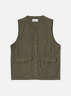 Olive Brushed Moleskin 4 Pocket Gilet
