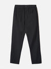 Black Brushed Moleskin Military Chino
