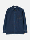 Indigo Work Denim Fatigue Shirt