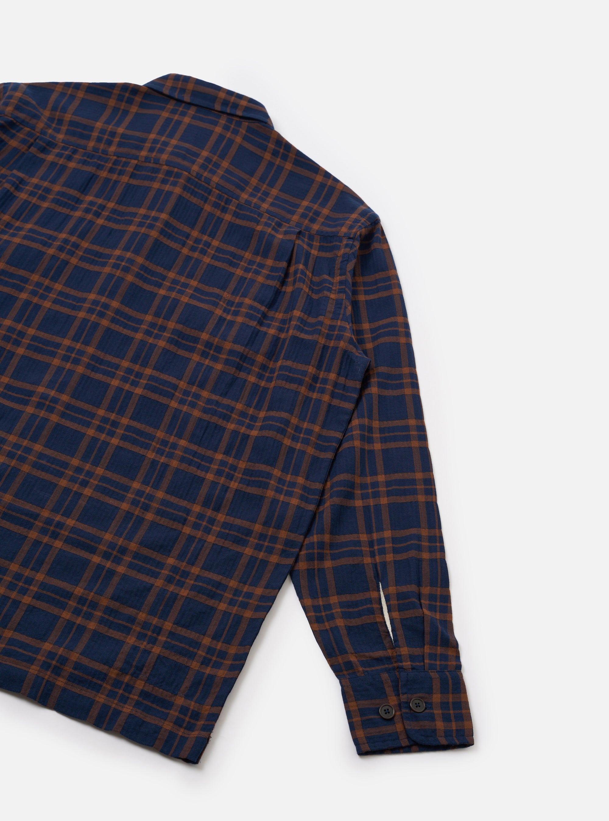 Navy/Brown Young Check CPO Shirt