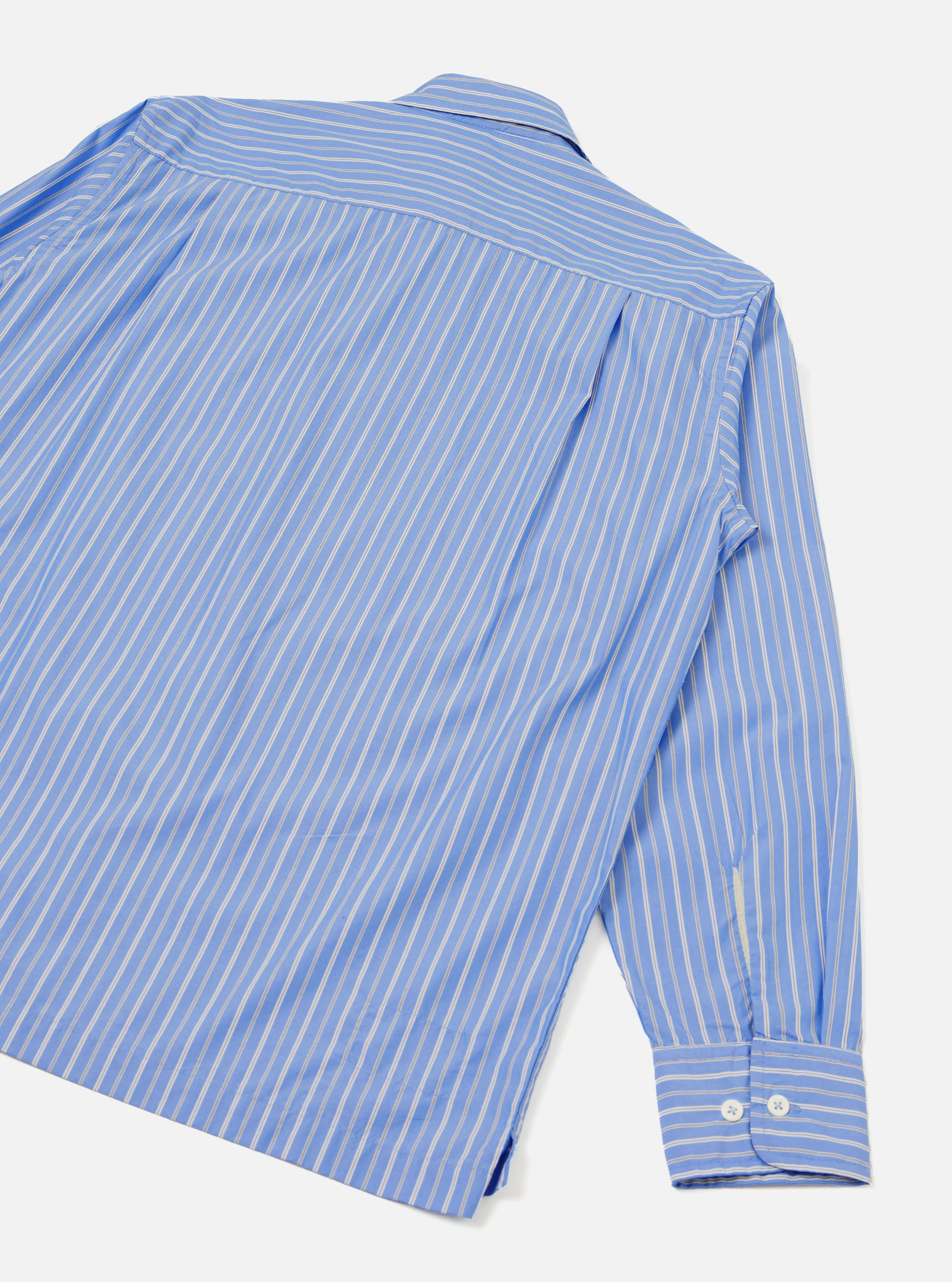 Blue Stripe Refab Compact Cotton Lucky Shirt