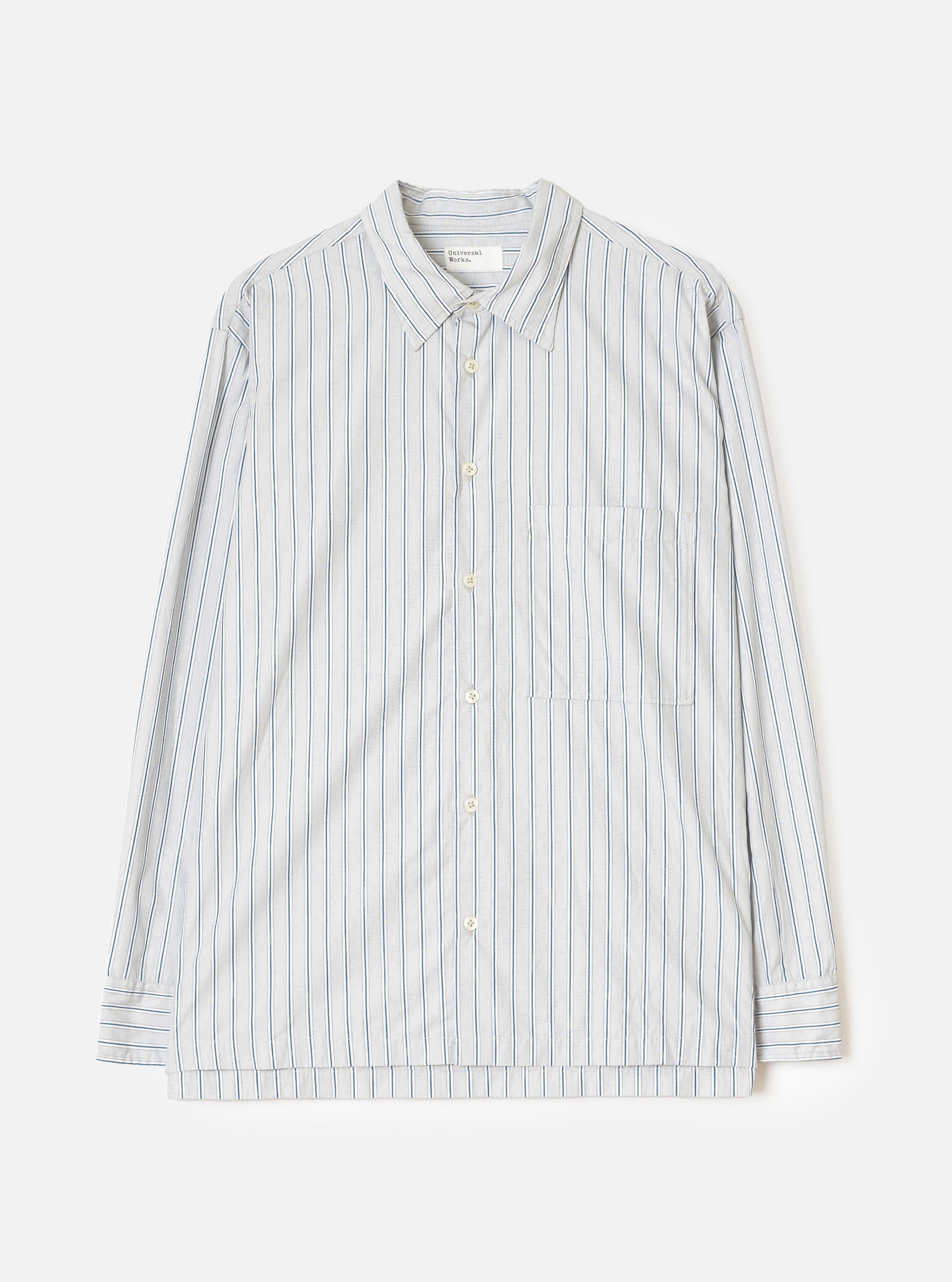 Grey Stripe Refab Compact Cotton Lucky Shirt