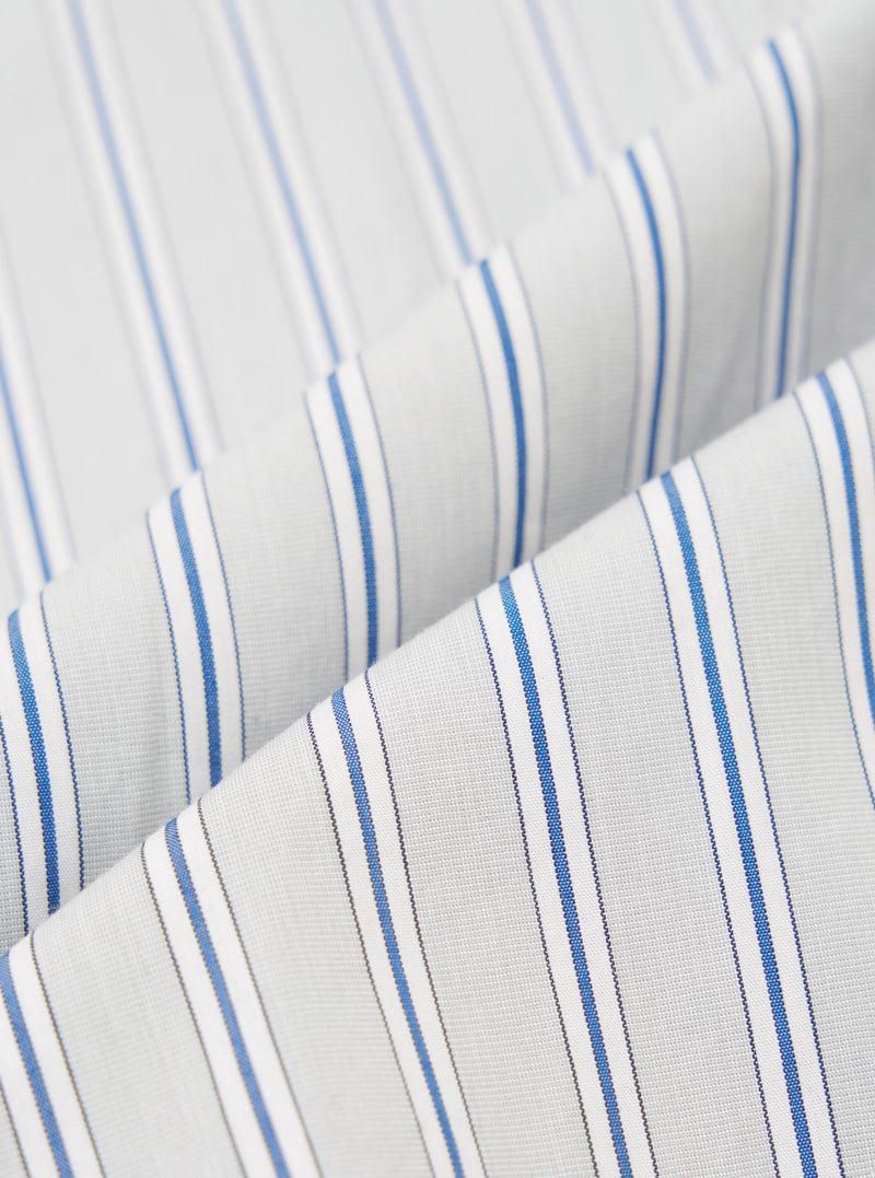 Grey Stripe Refab Compact Cotton Lucky Shirt