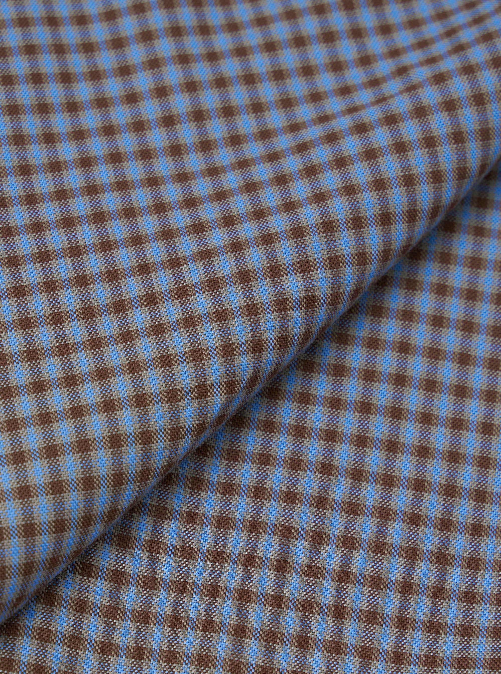 Blue/Brown Parker Check Attendant Shirt