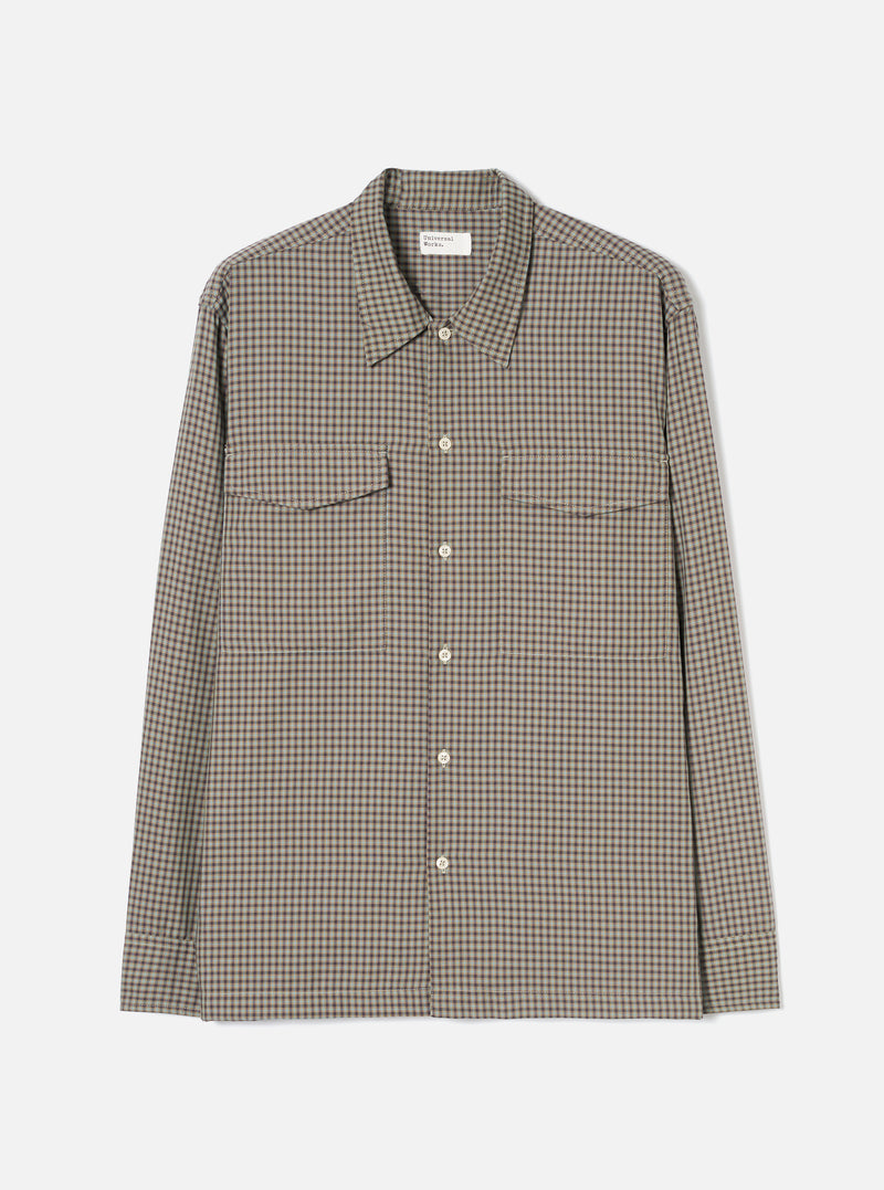 Sand/Olive Parker Check Attendant Shirt