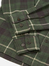 Olive Washed Check L/S Utility Shirt