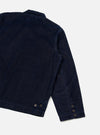 Navy Flock Chambray Warmus Jacket