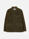 Olive Flock Chambray Warmus Jacket