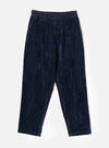 Navy Flock Chambray Pleated Track Pant