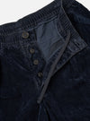 Navy Flock Chambray Pleated Track Pant