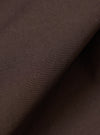 Detailed fabric swatch of the Brown Broadcloth Boxer Shorts by Universal Works. Showcases the soft cotton broadcloth weave and rich brown tone against a plain backdrop for clear texture detail.