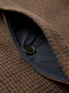 Navy/Brown Wool Tweed Mix Stan Coat