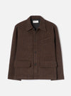 Navy/Brown Wool Tweed Mix Franck Jacket