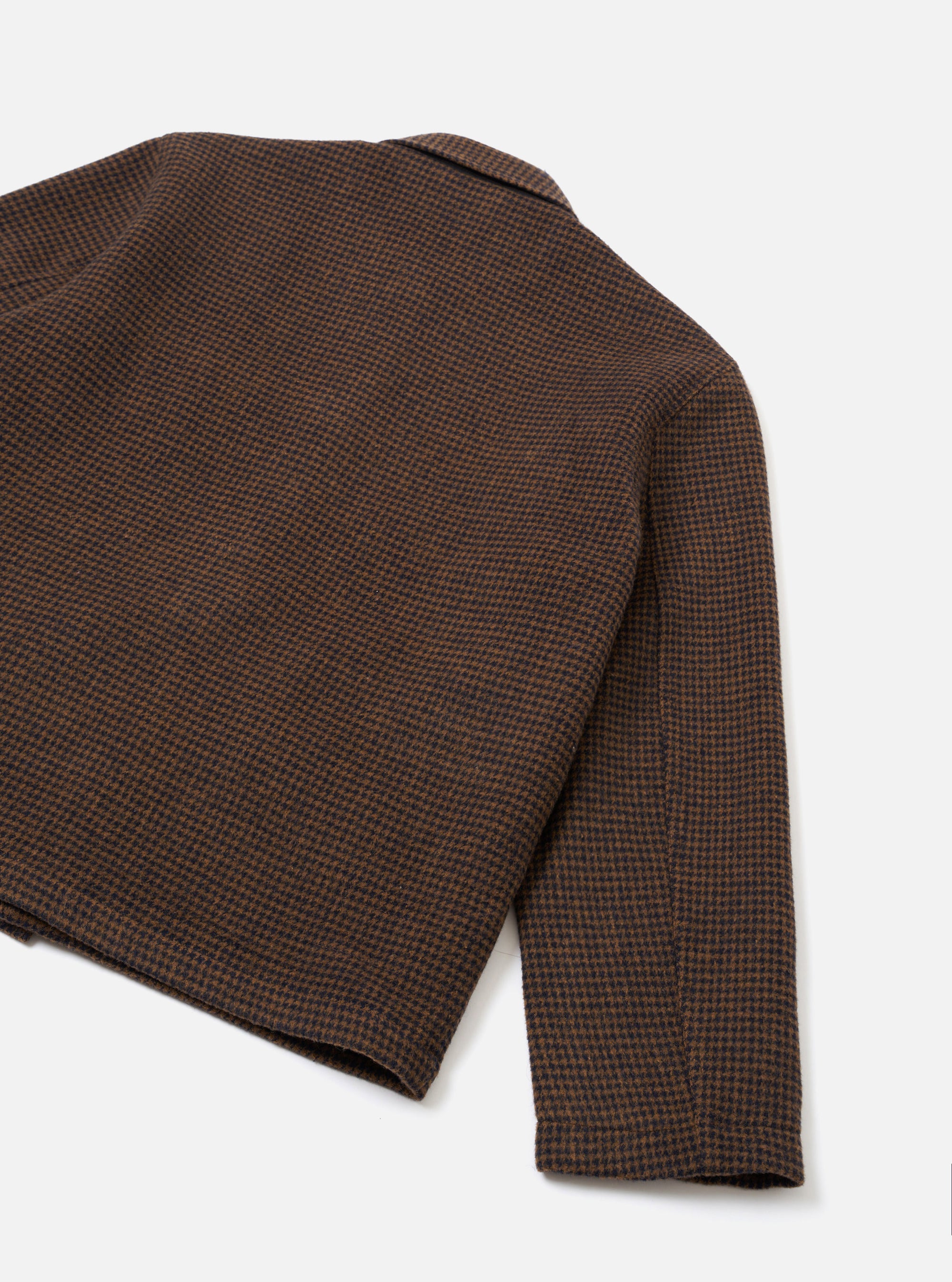 Navy/Brown Wool Tweed Mix Franck Jacket