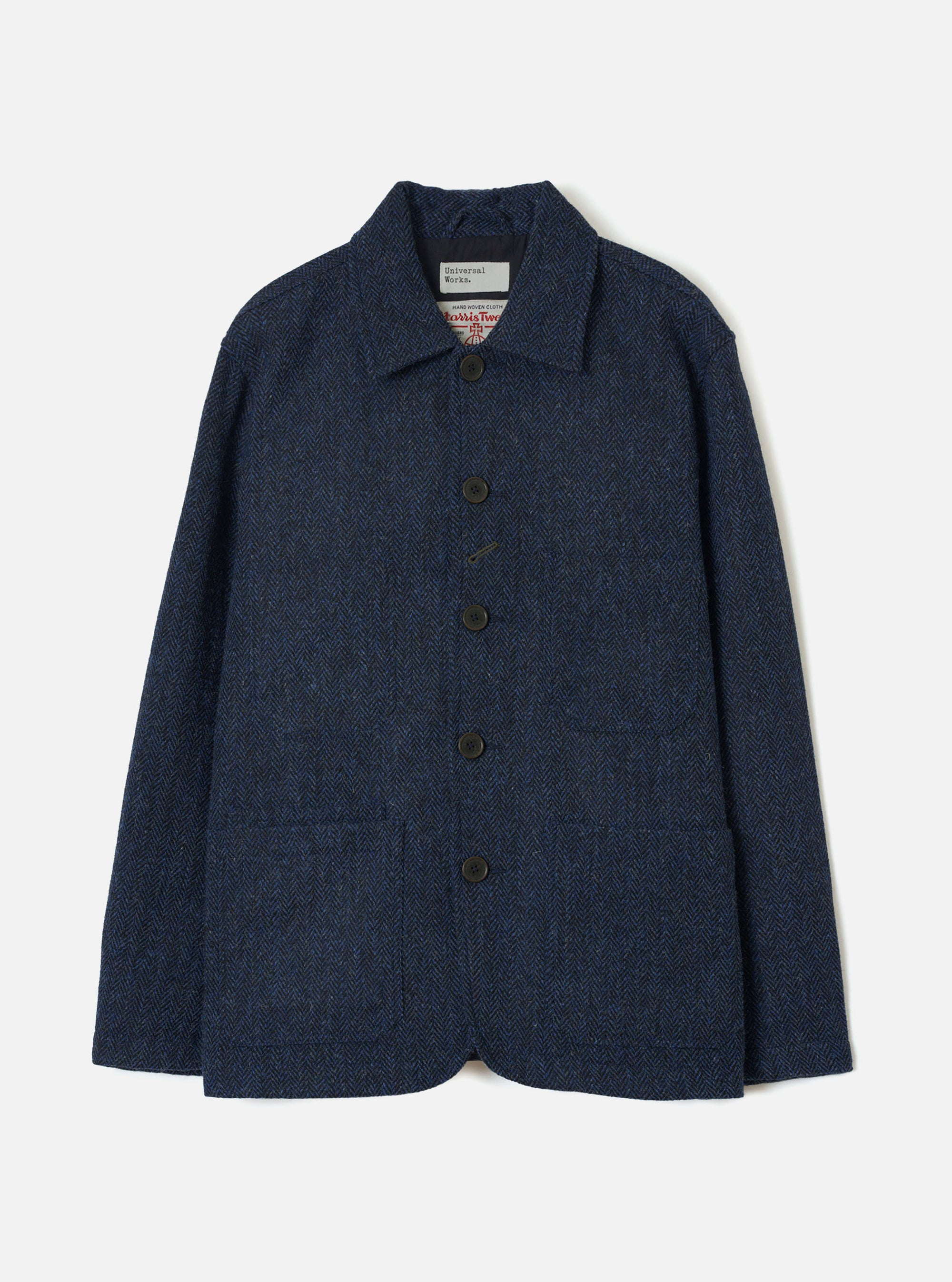 Blue/Black Harris Tweed OG Bakers Chore Jacket