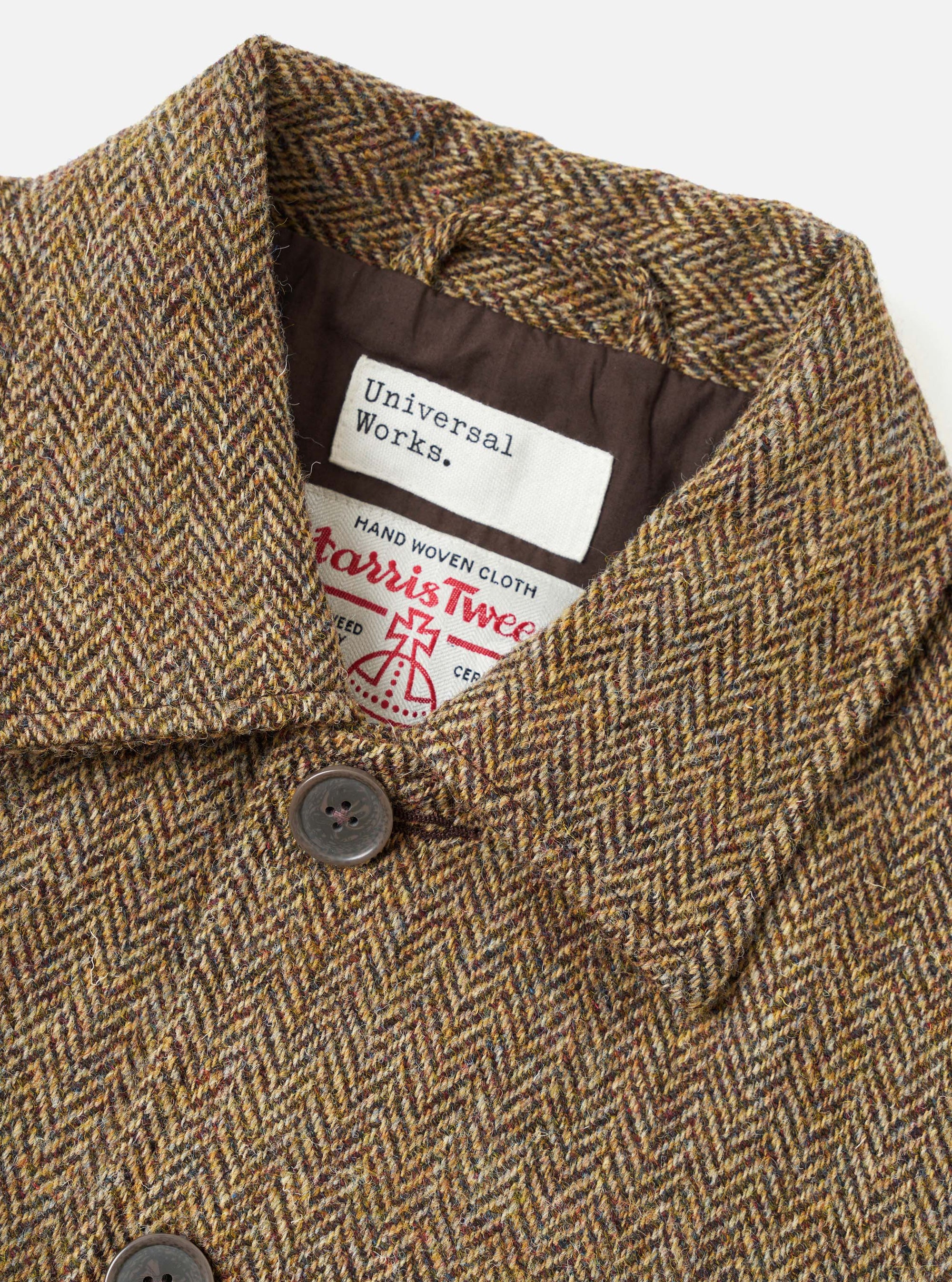 Sand/Brown Harris Tweed OG Bakers Chore Jacket