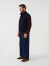 Navy Wool Herringbone Gillespie Pant