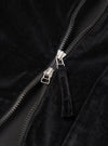 Black CPH Velvet Zip OS Shirt
