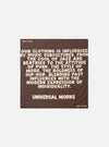 A square Brown Jazz/Beatniks Print Neckerchief displayed flat against a clean light background. Constructed from cotton, it features a bold jazz subculture graphic text print across the scarf.