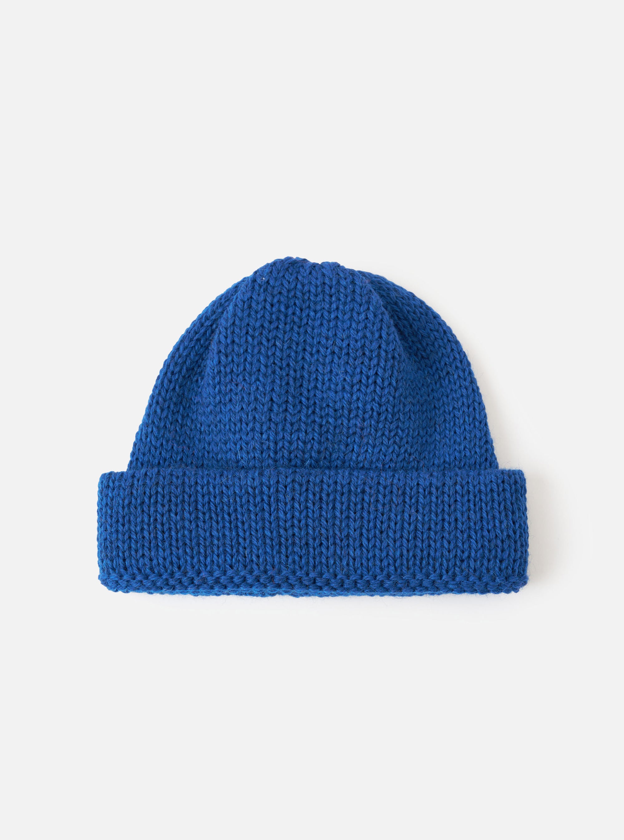 Bright Navy British Wool Short Watch Cap