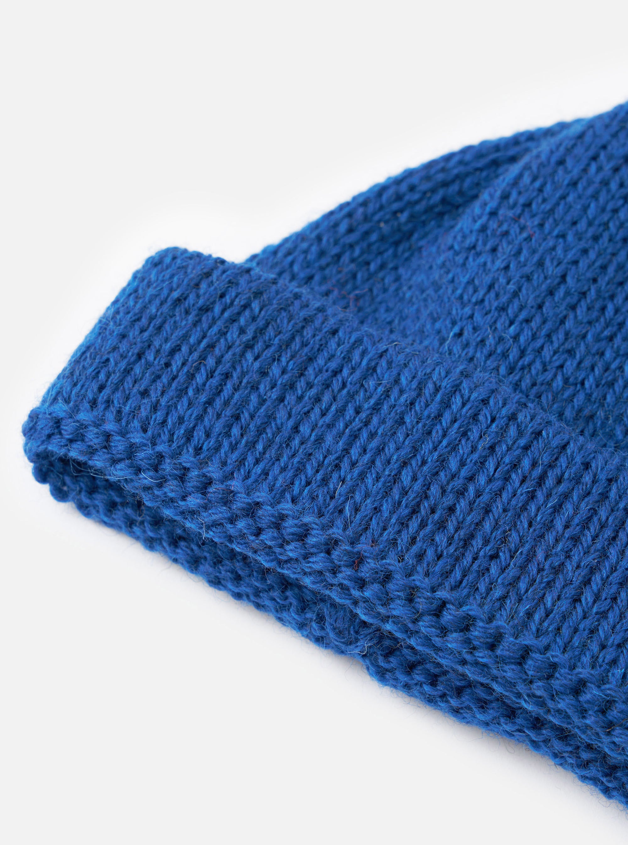 Bright Navy British Wool Short Watch Cap
